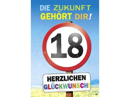 [90213012 1298769] Depesche Musikkarte beweglich 18 Die Zukunft gehört dir!