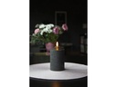 Star Trading LED-Kerze Pillar Flamme Ø 7.5 x 15 cm, Schwarz