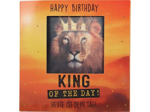 [90213090 1298759] Depesche Musikkarte mit Licht Happy Birthday, King of the day
