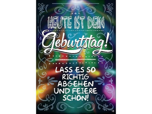 [90213096 1298771] Depesche Musikkarte beweglich Geburtstag, Lass es abgehen
