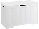 VASAGLE Truhe aus Holz 76 x 48 cm, Weiss