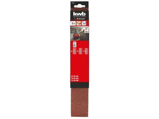 [90213413 1317573] Einhell Schleifband-Set 2x 60K, 2x 80K, 1x 120K zu Bandschleifer