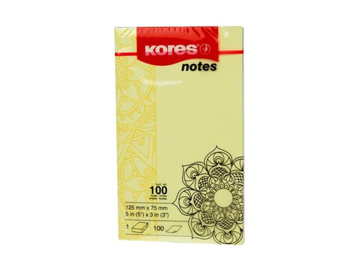 [90033768 1096354] Kores Notizzettel Mandala 12.5 x 7.5 cm, Gelb