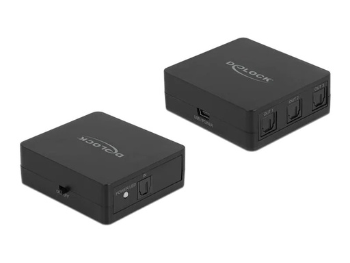 [90213540 1300234] Delock Umschalter Toslink Splitter 1 In 3 Out Toslink