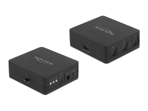 [90213585 1300235] Delock Umschalter Toslink Switch 3 In 1 Out Toslink