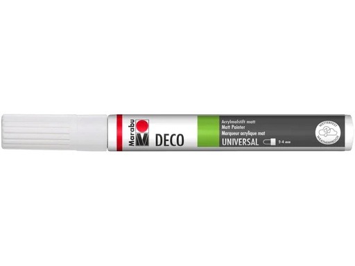 [90033830 1082328] Marabu Acrylmarker Deco Painter 2 - 4 mm, Weiss