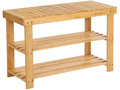 [90213769 1309931] Songmics Schuhorganizer aus Bambus, Nature