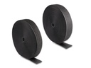 Delock Klettband 25m x 50mm Strapazierfähig Schwarz