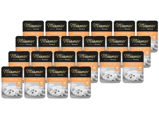 [90214051 1305074] Miamor Nassfutter Ragout Royale Kitten Geflügel Gelée, 22 x 100 g