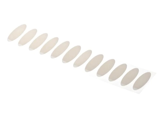 [90033931 355611] FASTECH Klettpunkte 12 x 35 mm selbstklebend Weiss, 12 Stück