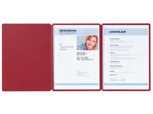 [90033947 990135] Pagna Bewerbungsmappe A4 Supreme Rot
