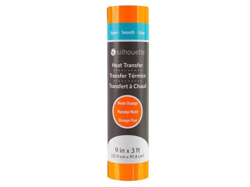 [90003380 334118] Silhouette Aufbügelfolie 22.9 x 91.4 cm Neonorange, glatt