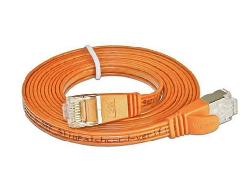 [90034040 314782] SLIM Slimpatchkabel RJ-45 - RJ-45, Cat 6, STP, 0.25 m, Orange