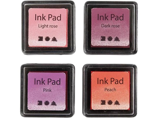 [90214446 1280625] Creativ Company Stempelkissen Ink Pad Orange, Rosa, Rot