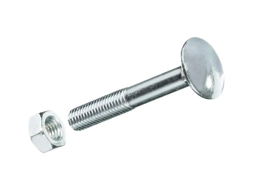[90214453 1288295] Krafter Schlossschrauben M 10 x 100 mm mit Muttern Stahl, 2 Stück