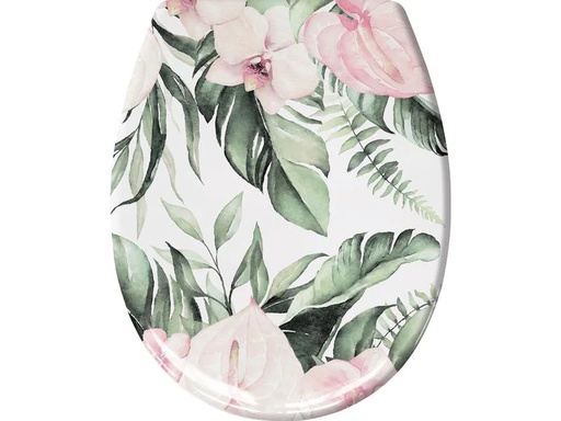 [90214696 1315103] Kleine Wolke Toilettensitz Garden mit Absenkautomatik, Mehrfarbig