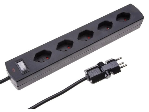 [90034119 344939] Max Hauri Steckdosenleiste Safety-Line 5x T13