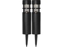 Star Trading Gartenlicht Solar-Poller Rundi, 2er Set, Schwarz