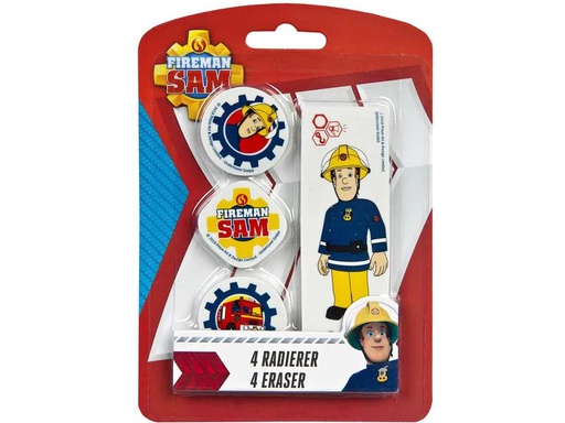 [90214896 1313031] Undercover Set-Feuerwehrmann Sam 4 Stück, Rot/Weiss