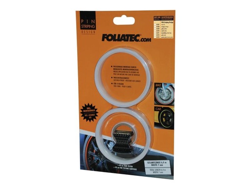 [90034290 302043] Foliatec Klebestreifen PIN-STRIPING Weiss