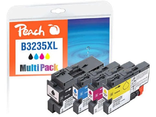 [90034301 1142452] Peach Tinte Brother LC-3235XL BK, C, M, Y