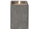 Star Trading LED-Kerze Flamme Cem, 9 x 9 x 14.5 cm, Grau