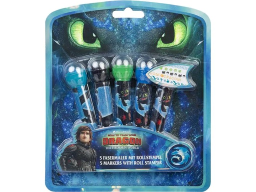 [90215330 1313004] Undercover Stempelset 2-in-1 Dragons 5-teilig