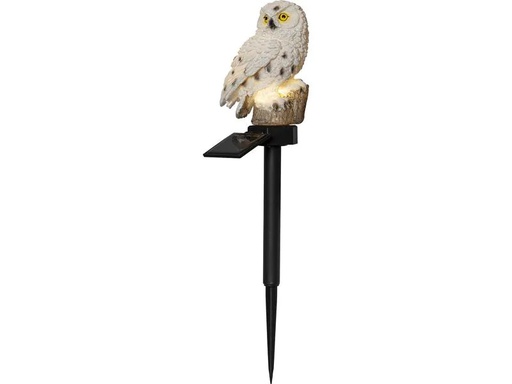 [90215433 1311400] Star Trading Gartenlicht Solardekoration Owl, Beige