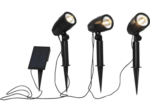 [90215527 1311405] Star Trading Gartenlicht Solar-Spotlight Powerspot, Schwarz