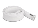 Delock Geflechtschlauch mit Reissverschluss 1 m x 30 mm Weiss