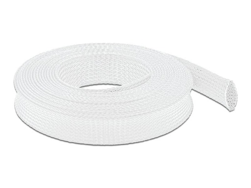 [90215682 1300231] Delock Geflechtschlauch dehnbar 10 m x 25 mm Weiss