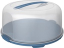 Rotho Tortenbutler Fresh hoch, Blau/Transparent