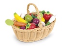 Janod Spiel-Lebensmittel Obst- und Gemüsekorb 24-teilig