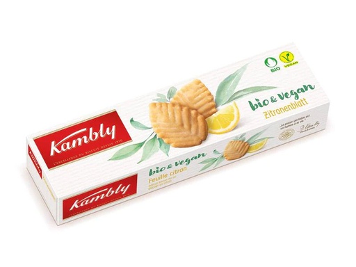 [90215933 1319896] Kambly Guetzli Zitronenblatt Bio &amp; vegan 110 g
