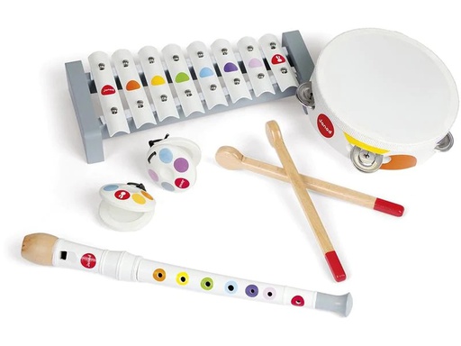 [90216159 1321259] Janod Musikinstrument Musik-Set Konfetti 4-teilig