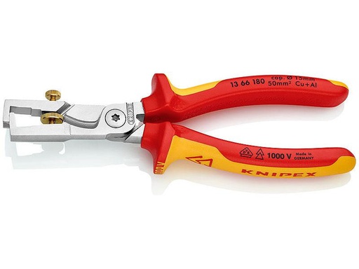 [90034426 695671] Knipex Abisolierzange StriX 180 mm 1000 V mit Kabelschere