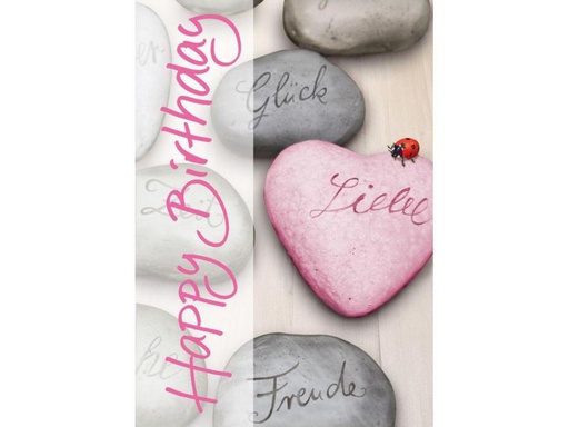 [90003423 962953] Perleberg Geburtstagskarte Happy Birthday