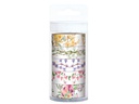 URSUS Washi Tape Flora 5 Stück, Mehrfarbig
