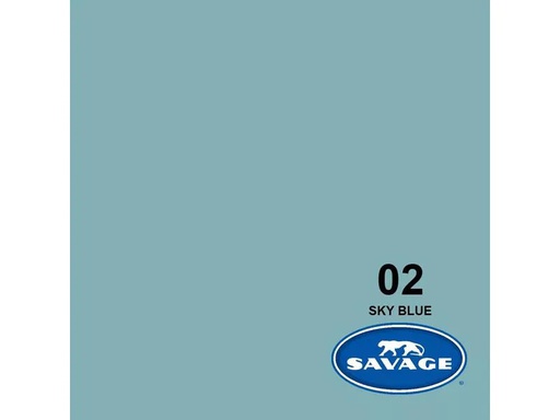 [90216524 1329238] Savage Hintergrund Papier 2.72 x 11m Sky Blue