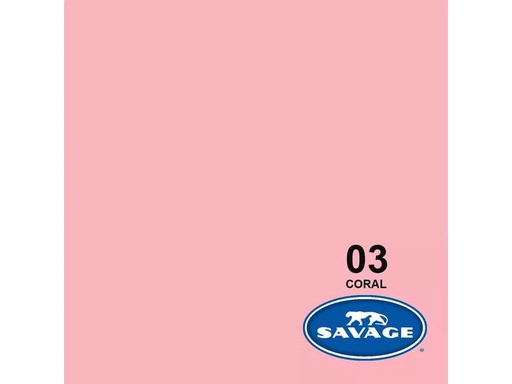 [90216668 1329239] Savage Hintergrund Papier 2.72 x 11m Coral
