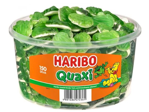 [90216791 1328576] Haribo Gummibonbons Quaxi Frösche 150 Stück