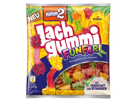 [90216797 1326216] Storck Nimm2 Lachgummi FunFari 225 g