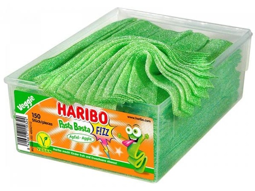 [90216803 1328596] Haribo Int. Gummibonbons Veggie Pasta Basta Apfel 150 Stück