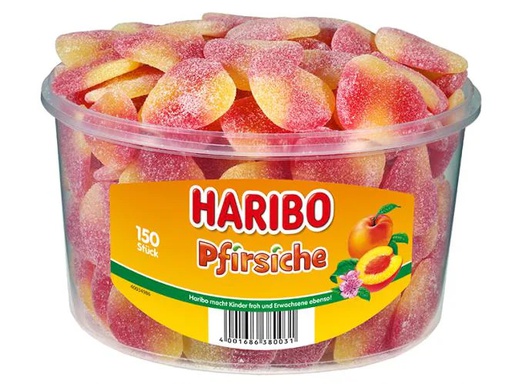 [90216804 1328574] Haribo Gummibonbons Pfirsiche 150 Stück