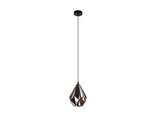 [90034637 905342] EGLO Leuchten Pendelleuchte CARLTON 1 1x E27, 20.5 cm Kupfer