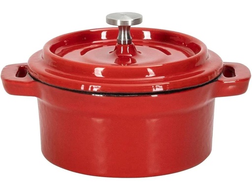 [90217183 1326600] Nouvel Bräter Rund, 10 cm, Rot/Schwarz