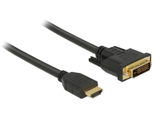 [90034762 830129] Delock Kabel HDMI – DVI, 2 m, bidirektional