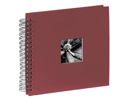 [90034763 1064777] Hama Fotoalbum Fine Art 28 x 24 cm Bordeaux, 50 schwarze Seiten