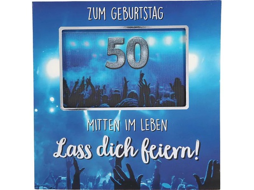 [90217463 1298751] Depesche Musikkarte mit Licht 50 Mitten im Leben!