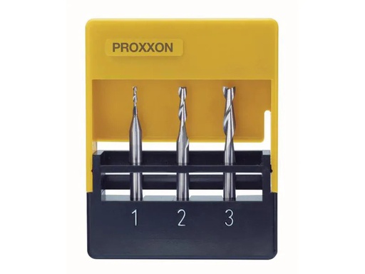 [90034808 144089] Proxxon Fräser Vollhartmetall-Schaftfräsersatz 3 Teile